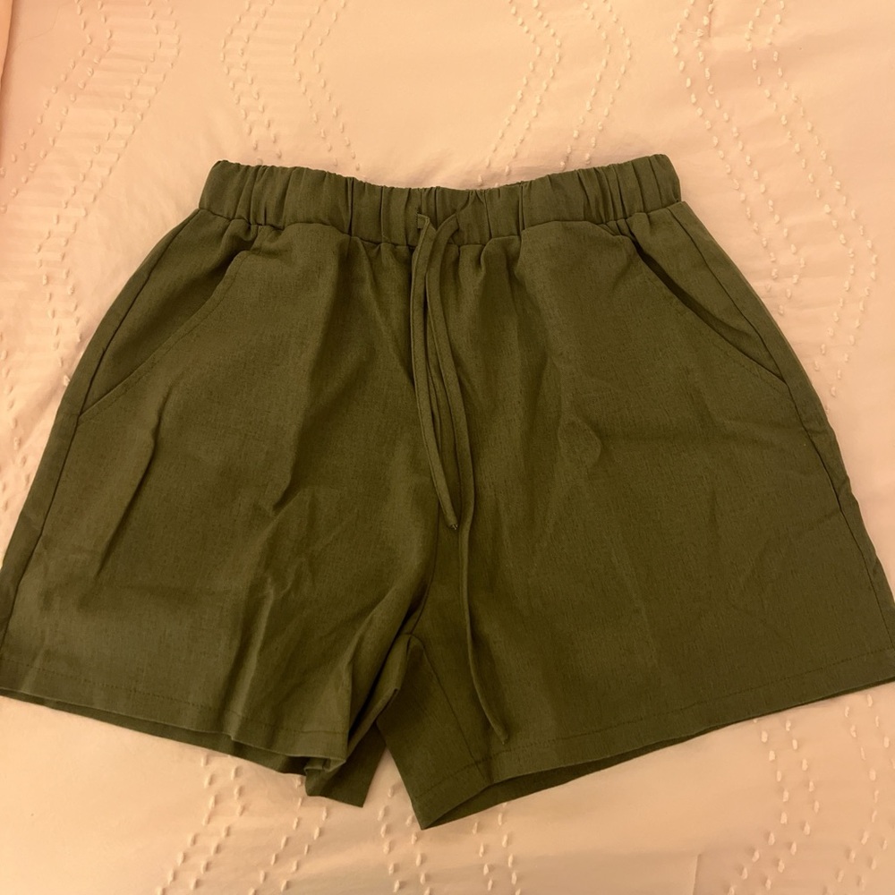 Olive Green Women's Shorts